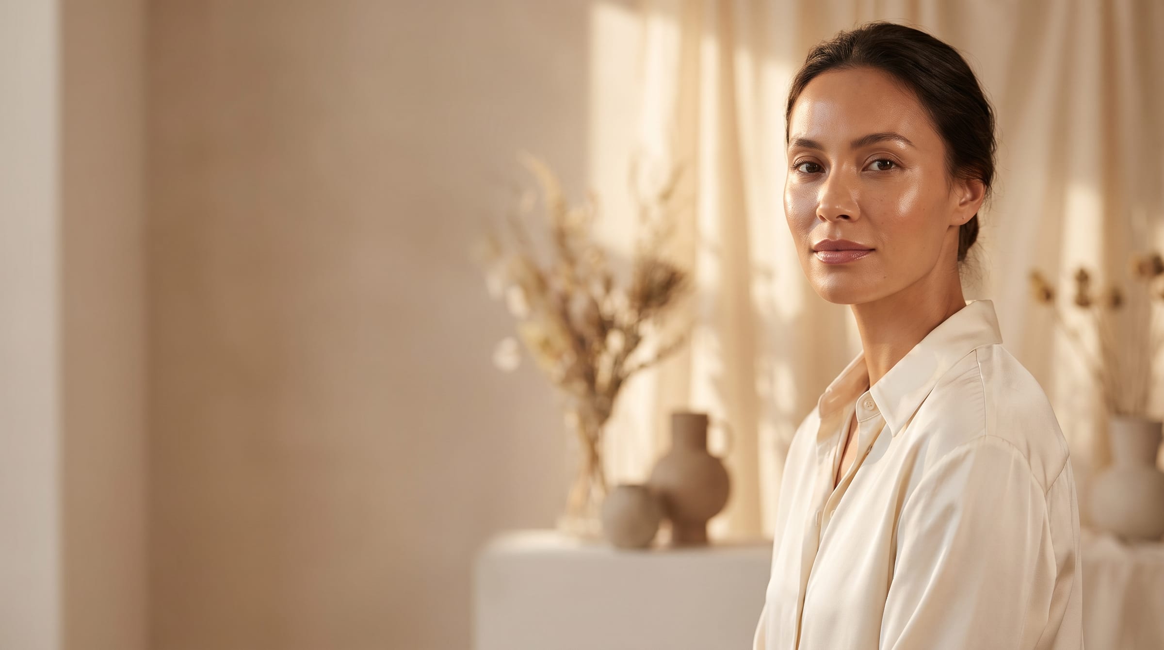 The serene, light-filled interior of Beauty Bar Aesthetics