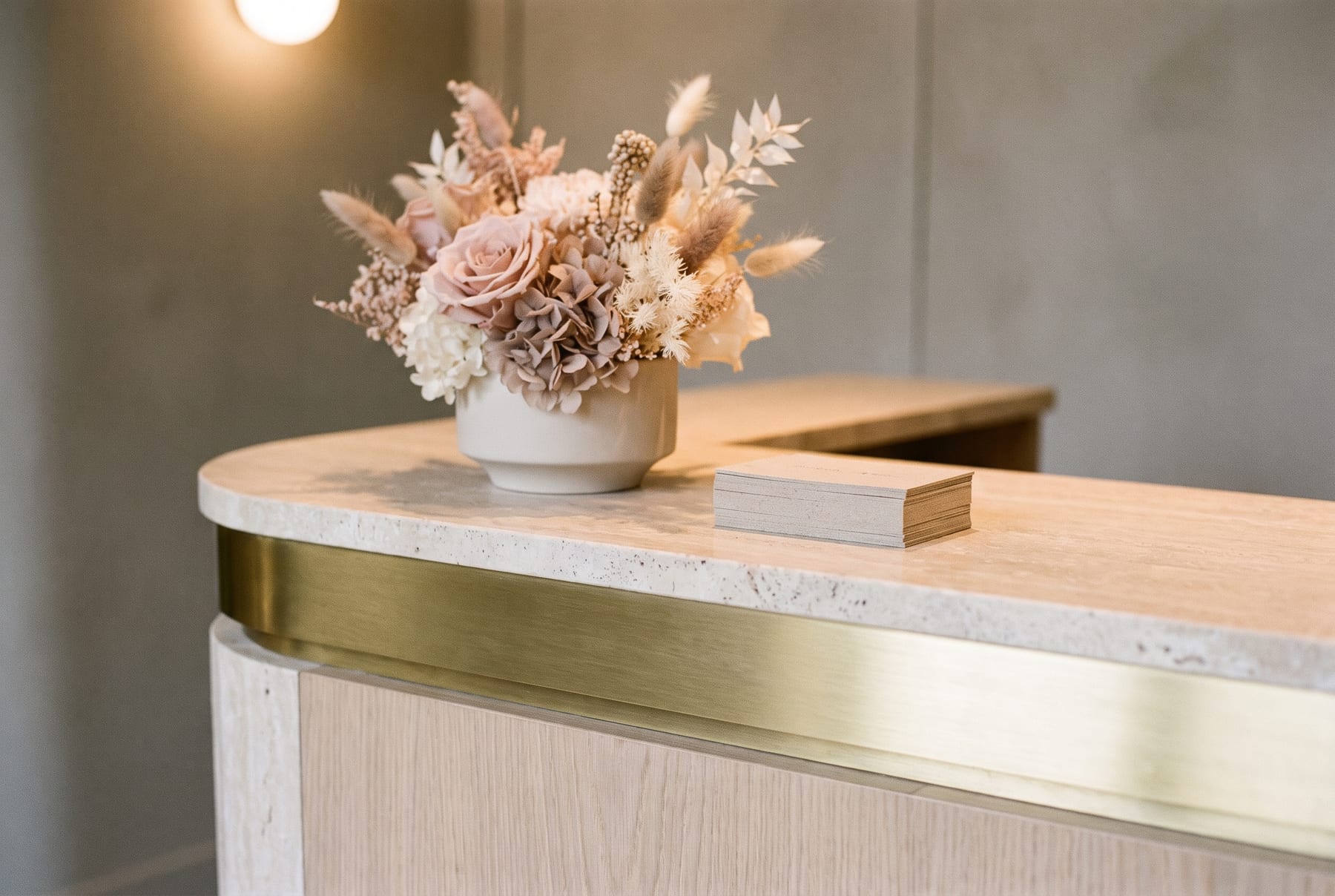 The reception at Beauty Bar Aesthetics