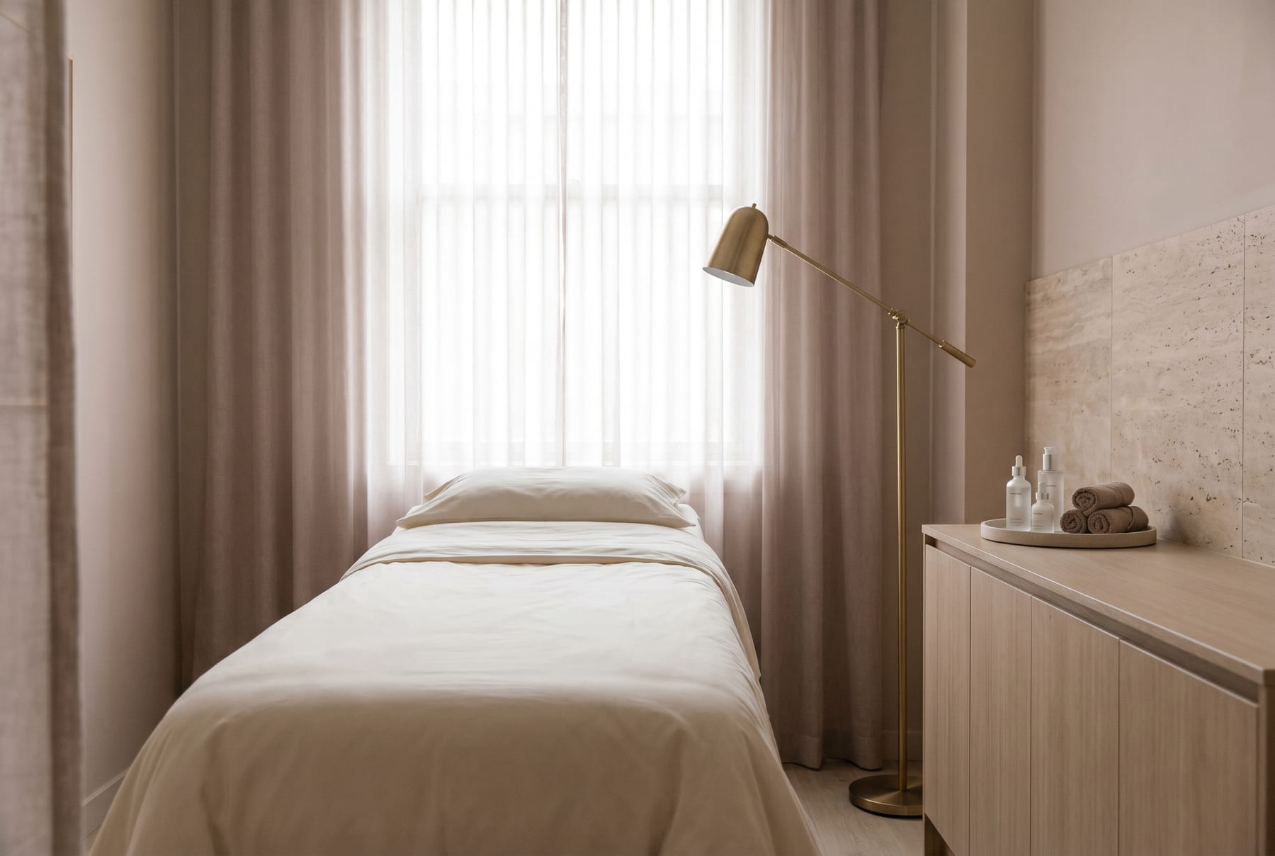 Treatment room at Beauty Bar Aesthetics